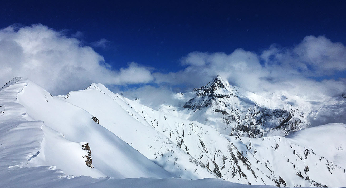 A mountain in the Swiss alps