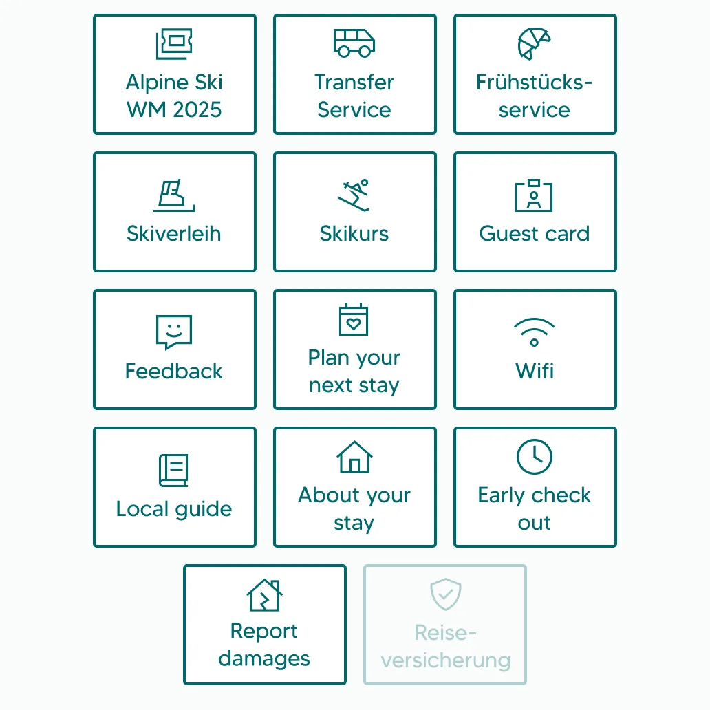 grid with 14 buttons